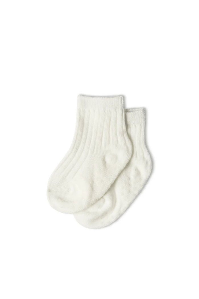 Chalk Mini Baby Socks Be Happy - Dotique - Chalk