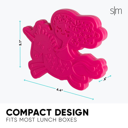 Hot pink background with cyan blue arrows and measurement indicators showing technical design or layout diagram