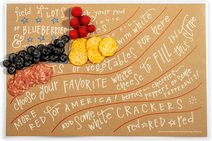 Color Box Design & Letterpress Charcuterie Cheat Sheet | Flag