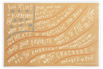 Color Box Design & Letterpress Charcuterie Cheat Sheet | Flag