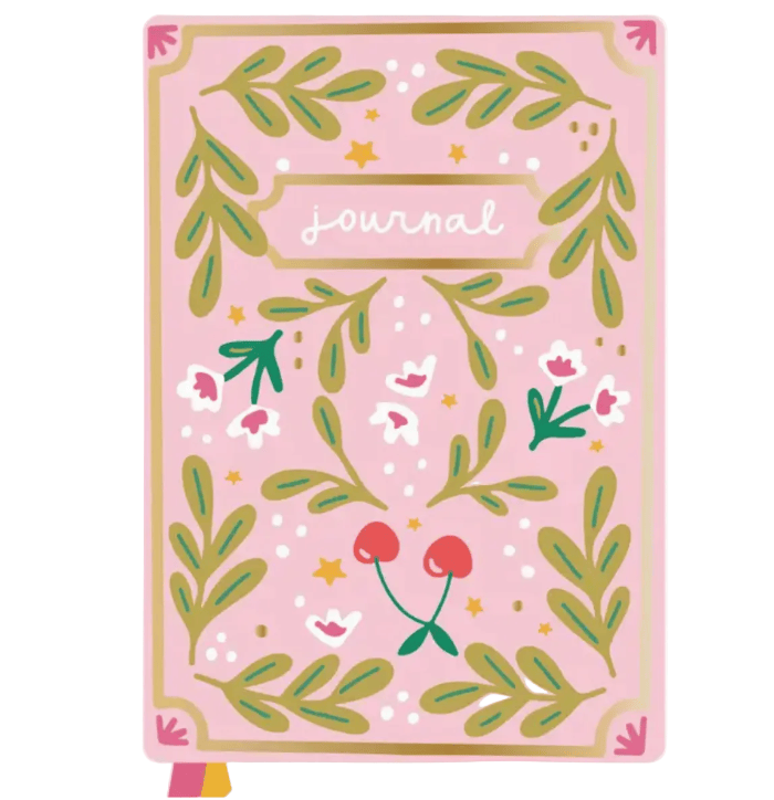 Pippi Post Cherries and Blooms Softcover Journal