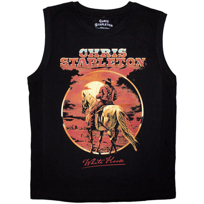 Chris Stapleton - White Horse Black Unisex Tank Top