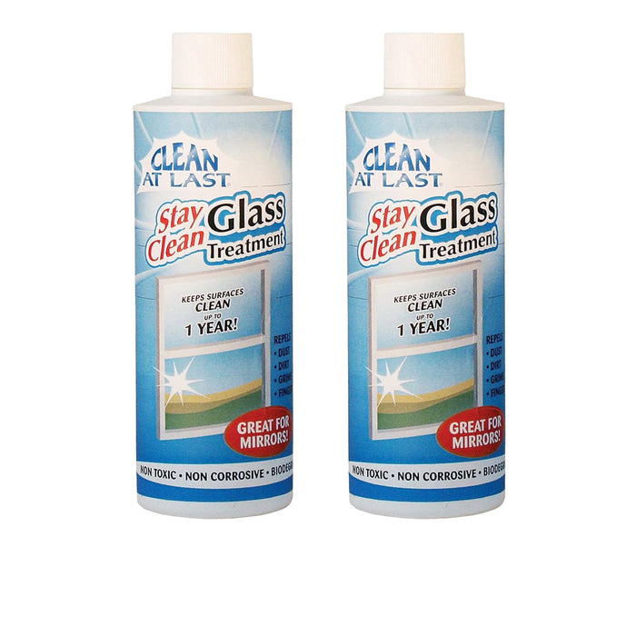 cleaning the glass