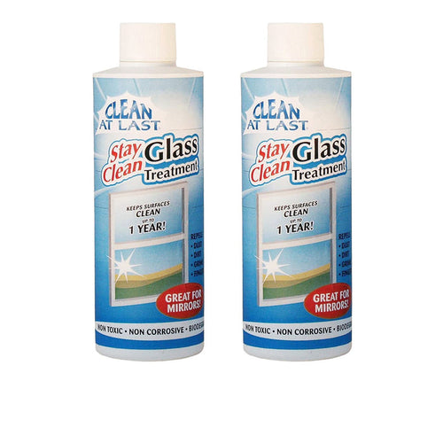 cleaning the glass