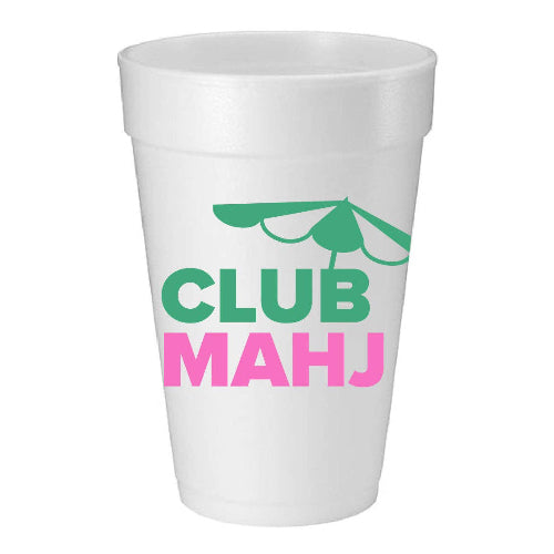 Mahji Mamas "CLUB MAHJ” FOAM CUPS