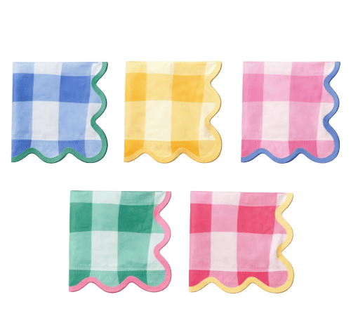 Packed Party Colorwave Gingham Cockail Napkins