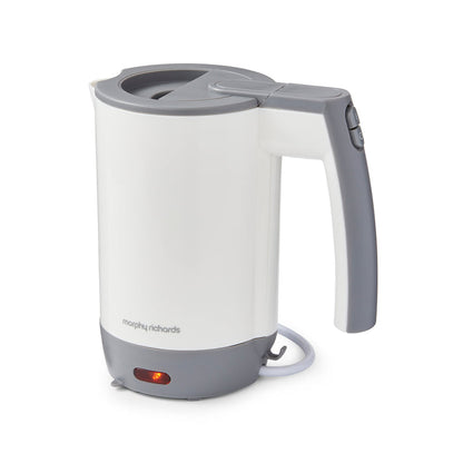 travel kettle on white background