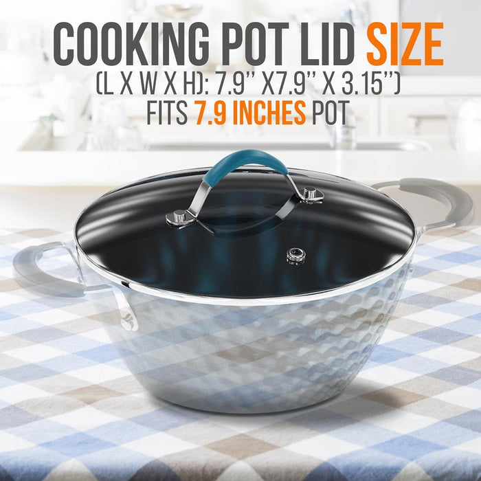 Cooking Pot Lid - See-Through Tempered Glass Lids (Works With Models: Nccw11Bl & Nccw11Bd)