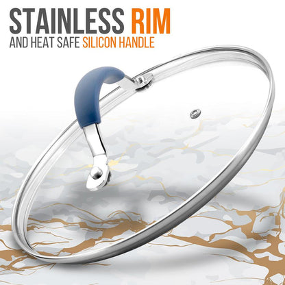 Cooking Pot Lid - See-Through Tempered Glass Lids (Works With Models: Nccw11Bl & Nccw11Bd)