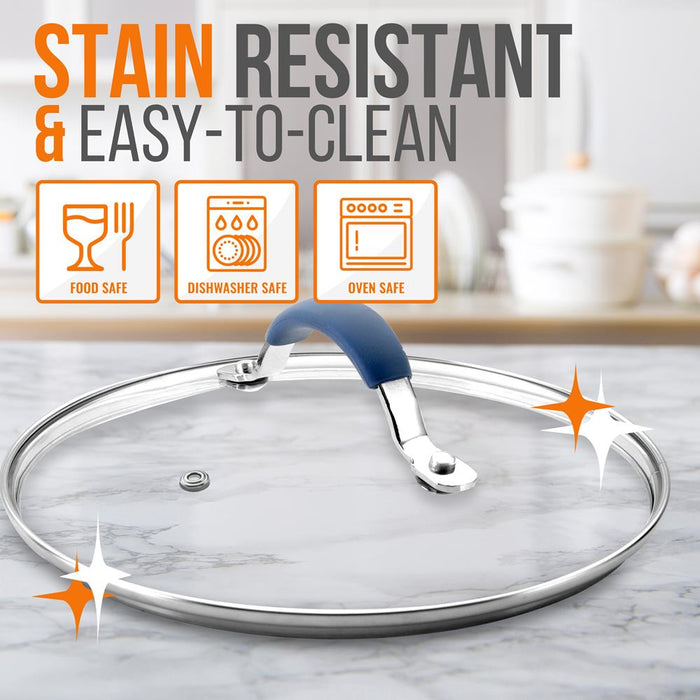 Cooking Pot Lid - See-Through Tempered Glass Lids (Works With Models: Nccw11Bl & Nccw11Bd)