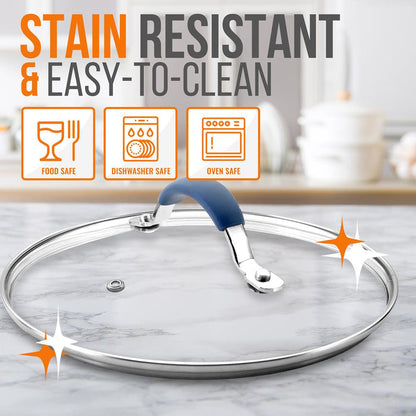 Cooking Pot Lid - See-Through Tempered Glass Lids (Works With Models: Nccw11Bl & Nccw11Bd)