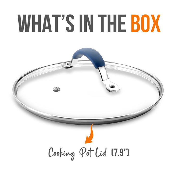 Cooking Pot Lid - See-Through Tempered Glass Lids (Works With Models: Nccw11Bl & Nccw11Bd)