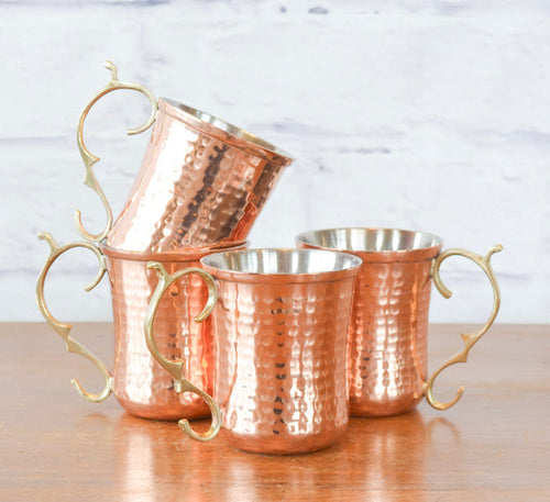 Copper Hammered Stainless Steel Mug