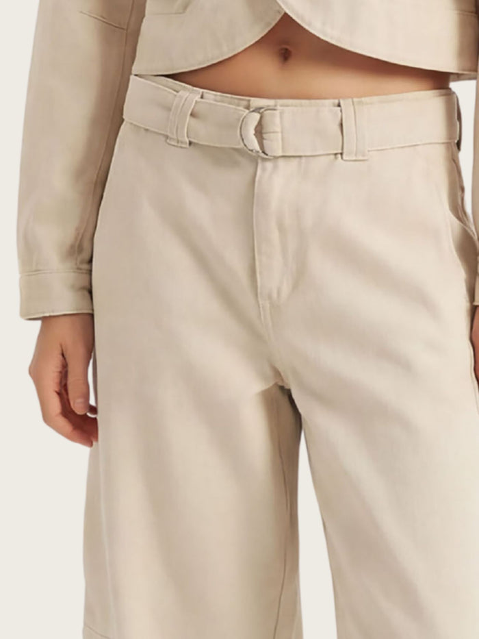 Cosmic Natural Belted Pants