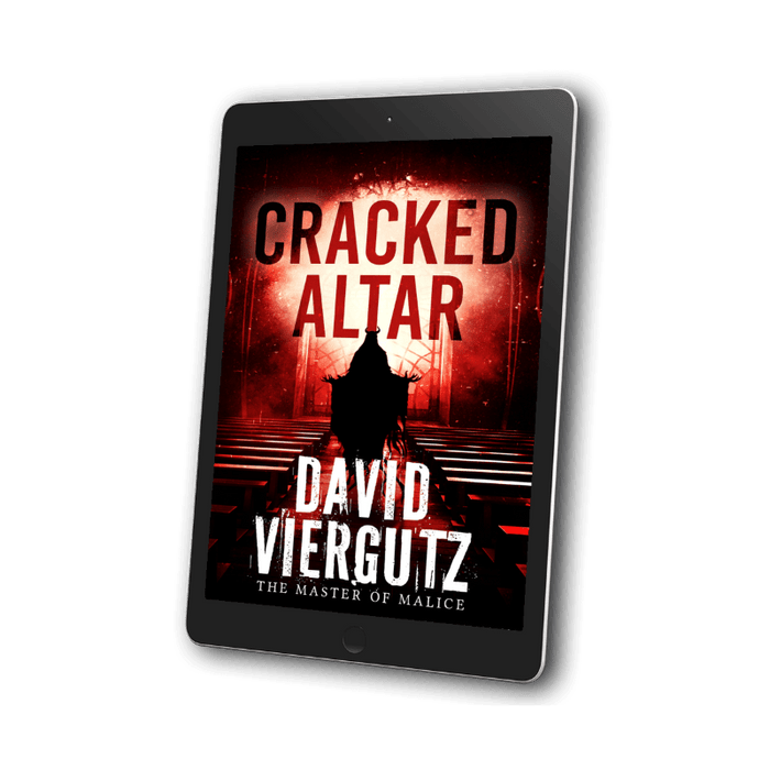Cracked Altar ebook cover — supernatural horror novel by David Viergutz