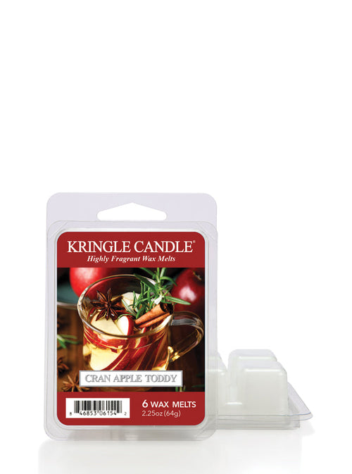 Kringle Candle Cran Apple Toddy wax melt packaging on a white background