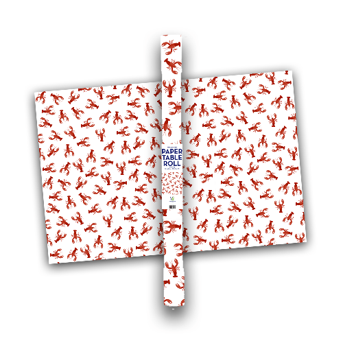 Two Funny Girls Crawfish/Lobster Boil Wax-Backed Paper Table Cover