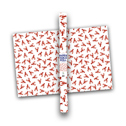 Two Funny Girls Crawfish/Lobster Boil Wax-Backed Paper Table Cover