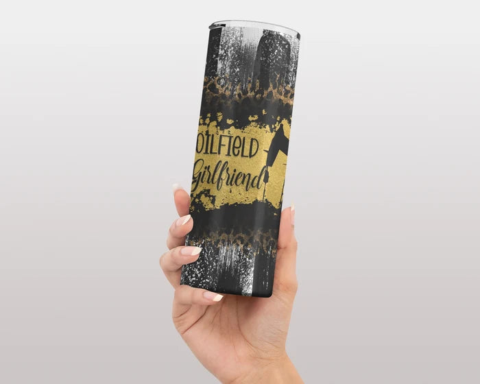 Crude Love & Leopard Print Oilfield Girlfriend Tumbler | 1314 Creations