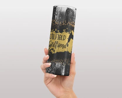 Crude Love & Leopard Print Oilfield Girlfriend Tumbler | 1314 Creations