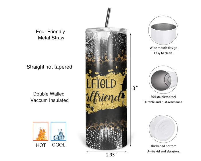 Crude Love & Leopard Print Oilfield Girlfriend Tumbler | 1314 Creations