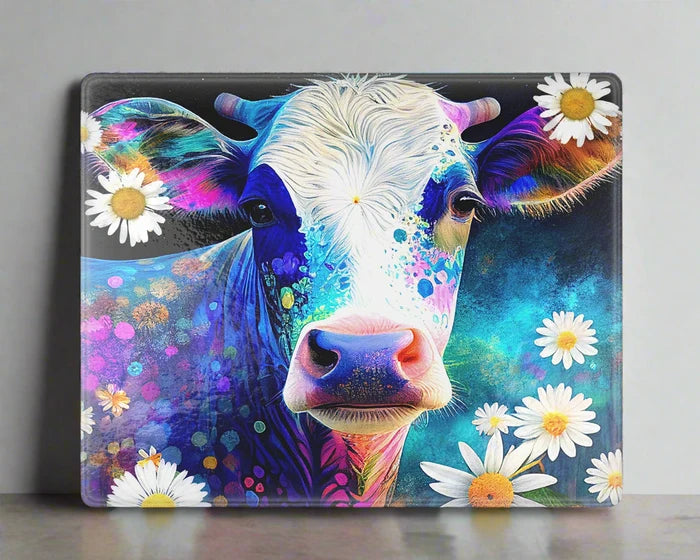 Dazzlesome Daisies | Glass Cutting Board