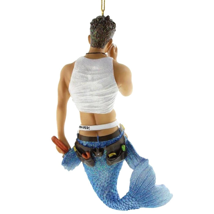 December Diamonds - Plumbers Crack Construction Worker Merman Ornament 55083