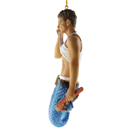 December Diamonds - Plumbers Crack Construction Worker Merman Ornament 55083