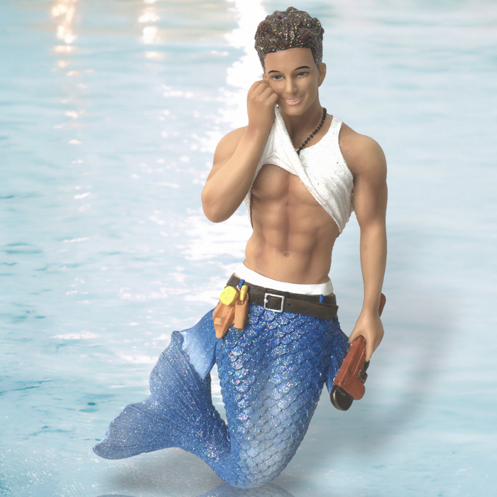 December Diamonds - Plumbers Crack Construction Worker Merman Ornament 55083