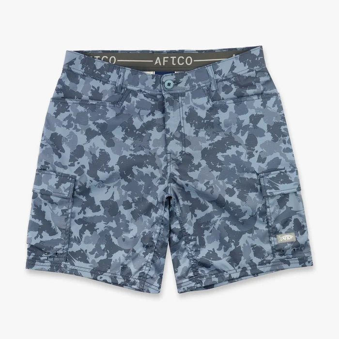 Deckhand Camo Short - Navy Grander Camo
