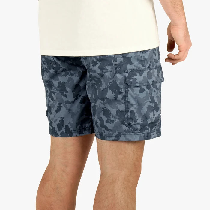 Deckhand Camo Short - Navy Grander Camo