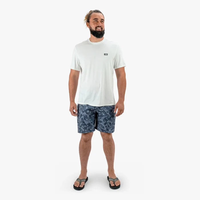 Deckhand Camo Short - Navy Grander Camo