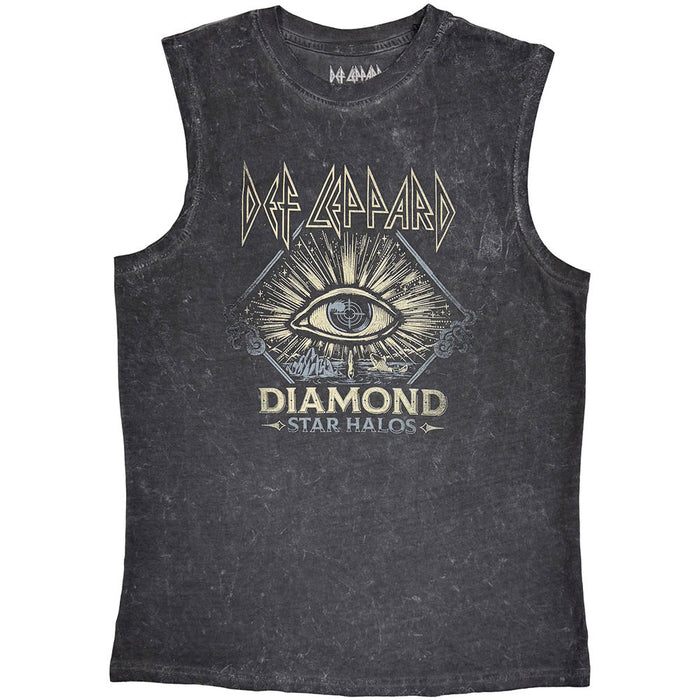 Def Leppard - Diamond Star Halos Charcoal Grey Unisex Tank Top