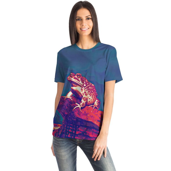 DMT Toad in the Sonoran Desert | Bufo Alvarius, DMT Psychedelic (Weed, 420) Digital Art T-Shirt