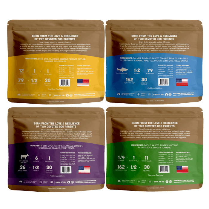 Dog Food Topper Variety Pack - 4 Flavors