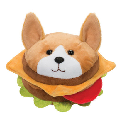 Douglas Cuddle Toys - Burger Corgi Macaroon Dog Foodie Plush 4723