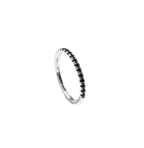 Elise Vigsel / Förlovningsring, svarta diamanter 0,27 ct - Mila Silver