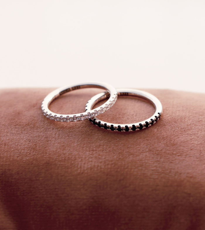 Elise Vigsel / Förlovningsring, Alliansring svarta diamanter 0,27 ct