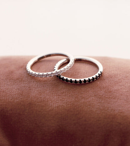Elise Vigsel / Förlovningsring, Alliansring svarta diamanter 0,27 ct