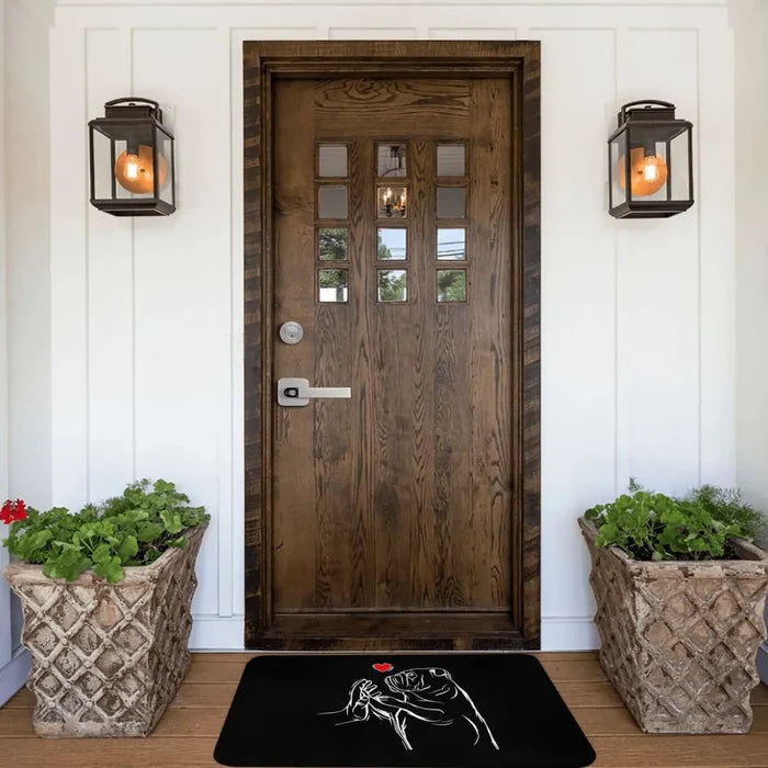 English Bulldog Love Door Mat