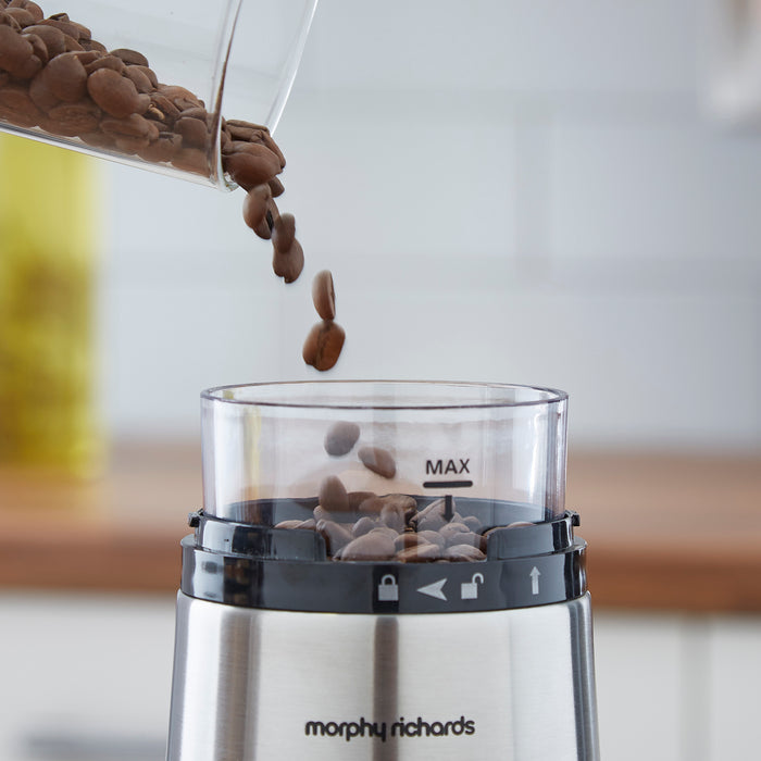coffee grinder on kitchen counter