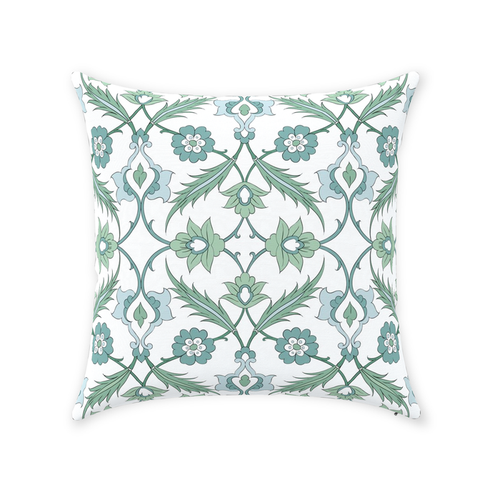Esma Ottoman Cotton Pillows Sage Green