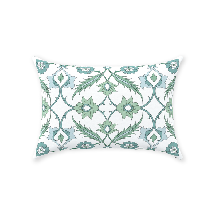 Esma Ottoman Cotton Pillows Sage Green
