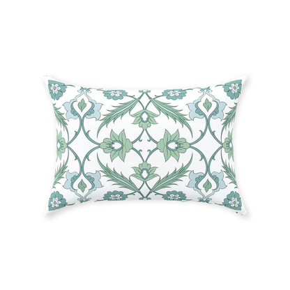 Esma Ottoman Cotton Pillows Sage Green