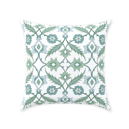Esma Ottoman Cotton Pillows Sage Green