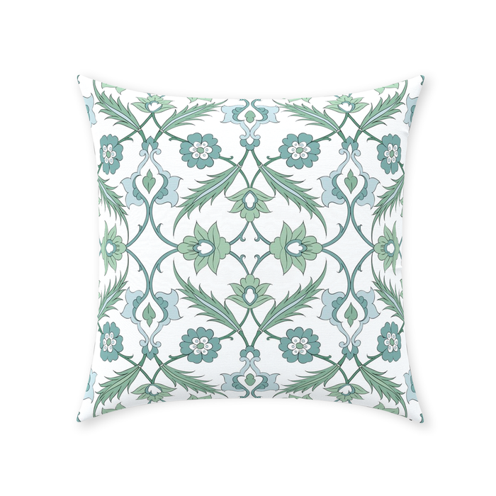 Esma Ottoman Cotton Pillows Sage Green