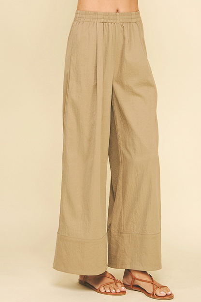 Every Day Casual Wide Leg Pant - Khaki