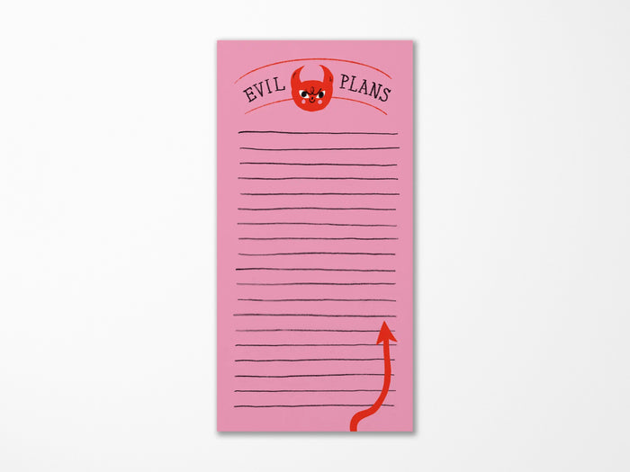 Evil Plans Notepad
