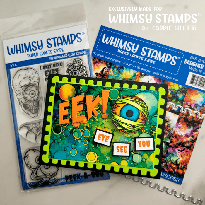 6x6 Paper Pack - Halloween Inks - Whimsy Stamps