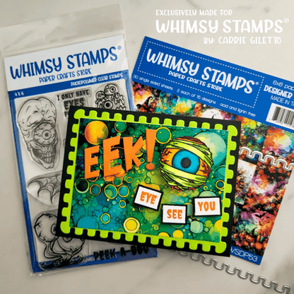 6x6 Paper Pack - Halloween Inks - Whimsy Stamps